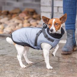 Trixie Pontis Hundejakke med Indbygget Sele i Grå